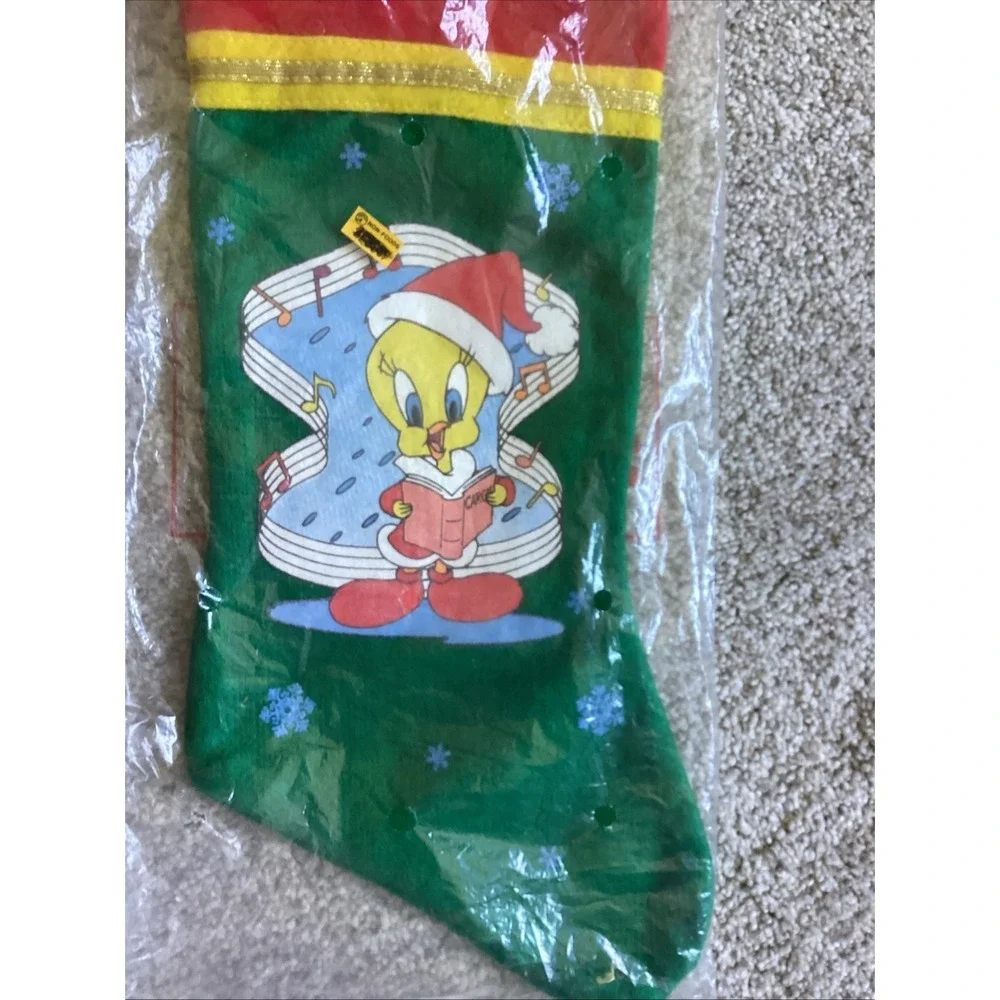 Tweety Bird Looney Tunes Christmas Stocking 1995 Vintage New Old Stock NOS